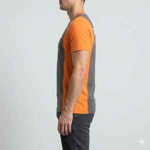 T-shirt Oversize Tendance 2025 à Épaules Tombantes Style Urbain Vintage 250 g/m² Épaissi 100 % Coton Imprimé Personnalisé Coupe Boxy Effet Vieilli - Product Image 3