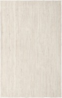 Tapis en jute blanc écologique, tissé à la main, pour salle à manger, chambre, entrée