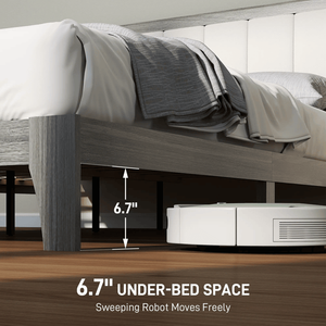 Letto Matrimoniale Moderno di Lusso con Struttura Personalizzabile, Rivestimento in Pelle Morbida, Funzione Girevole, Pannello in Legno, Misura King Size, con Contenitore - Product Image 5