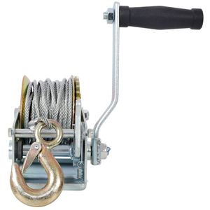 Argano Manuale Portatile da 600 libbre con Cavo in Acciaio da 26 Piedi, Scocca Zincata e Rapporto di Trasmissione 3.1:1, Cricchetto a Due Vie - Product Image 5