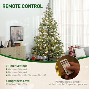 "9ft Artificial Christmas <b>Tree</b> W/ <b>LED</b> Lights & Stand Sparse Cedar 4306 Tips for Home Office Holidays" - Product Image 5
