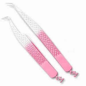 แหนบตัดขนตาสแตนเลสสีชมพู Morje Surgical พร้อมปลายที่แม่นยำและด้ามจับแบบหยักเพื่อการใช้งานที่ง่ายดาย - Product Image 4