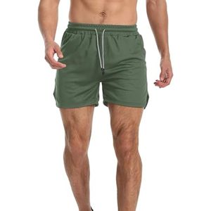 Pantalones Cortos Deportivos Versátiles para Hombre, Ropa Deportiva de Secado Rápido, Tejido de Malla Transpirable para Gimnasio, Entrenamiento y Running - Product Image 4