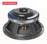 Altavoz Subwoofer Profesional de 18 Pulgadas, 4000W, 50-1600Hz, 8 Ohmios, 94 DB de Sensibilidad, XLR, Bobina de Voz con Diámetro de Cobre