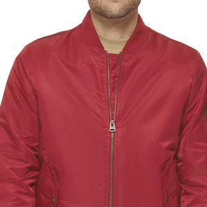 Men's Red <b>Soft</b> <b>Shell</b> Bomber <b>Jacket</b> <b>Hooded</b> Breathable Windproof Regular Fit Zipper Closure Solid Color Casual Winter Wear - Product Image 6