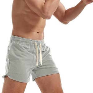 Custom Logo 100% Cotton Men's Shorts 345gsm Drawstring Sports Shorts <b>Fleece</b> <b>Joggers</b> Shorts Outdoor Casual Shorts for Men - Product Image 2
