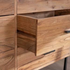 Cómoda de 6 cajones Vandana Royal Design en madera de acacia con patas de metal negro - Product Image 3