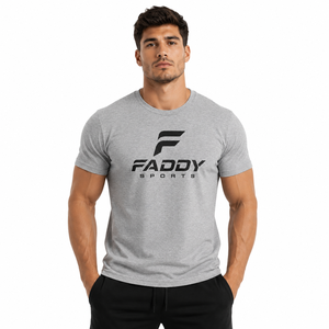 Custom Logo Men Gym T-Shirt Quick Dry Fitness Short Sleeve Sportswear Breathable Bodybuilding Workout Training Athletic <b>Tee</b> - Product Image 4