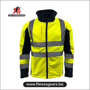 Eco-friendly Windproof Winter Safety <b>Jacket</b> <b>Men</b> Softshell Durable Construction Workwear Zipper <b>Jackets</b> - Product Image 6