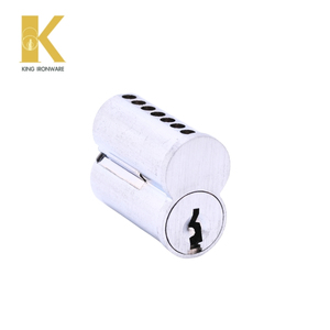 Cilindro de cerradura de puerta con logotipo personalizado disponible, latón cromado satinado, 7 pines, ranura en H, SFIC, para seguridad de puertas - Product Image 2