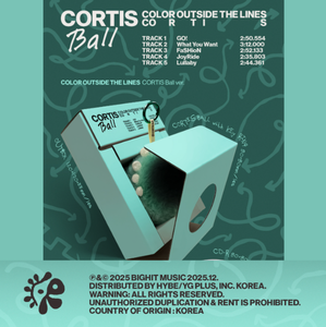 CORTIS COLOR Outside the LINES Ball K-Pop Livre électronique (CD) avec matériaux en papier et plastique, en coréen, pour tous les âges, fabriqué en Corée - Product Image 6