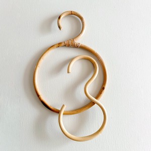 Elegante juego de toalleros de ratán para baño, colgadores decorativos, precio al por mayor, soporte natural. - Product Image 1