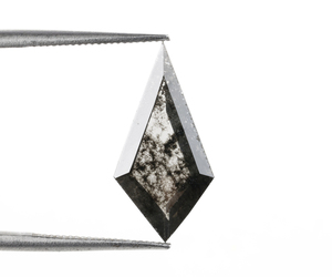 Diamant de laboratoire cultivé au laser, taille cerf-volant unique, 2,0 carats, fantaisie sel et poivre, perçé au laser, diamant de laboratoire sel et poivre personnalisé, vente chaude - Product Image 3