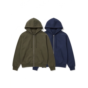 Sweat à capuche zippé en polaire pour homme, coupe classique, couleur unie, avec poches, idéal pour l'automne - Product Image 5