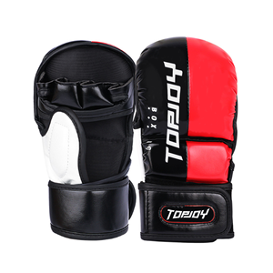 Guantes de Entrenamiento de Boxeo y MMA de Medio Dedo para Hombre, Fabricados en Cuero Resistente - Product Image 6
