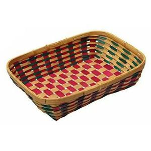Cesta de almacenamiento de bambú multicolor india con asa para guardar frutas, verduras y otras decoraciones de mesa a precio de mayoreo. - Product Image 3