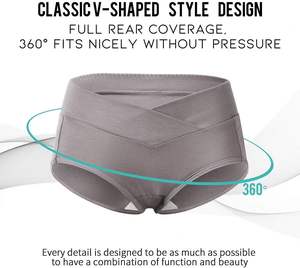 Women Maternity Underwear Pregnancy <b>Panties</b> Mid-Rise Cotton Knitted ODM Seamless Breathable Soft Stretch Belly <b>Support</b> Comfort - Product Image 5