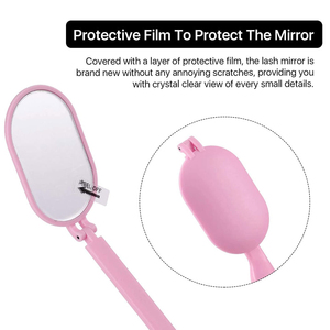 Plastic Multi-Color Professional Double <b>Lighted</b> Eyelash Extension Lash <b>Makeup</b> <b>Mirror</b> Cosmetics Supplier Pocket <b>Mirror</b> - Product Image 5
