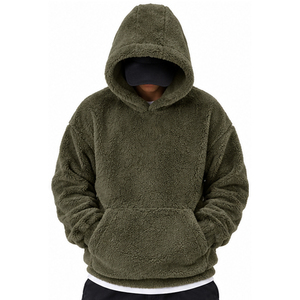 Custom <b>Sherpa</b> Lined Zip Up <b>Hoodie</b> for <b>Men</b> Women Warm Winter Streetwear OEM Clothing Supplier Competitive Price - Product Image 4