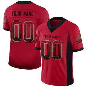 Maillot de football américain personnalisé 2026, entièrement surpiqué, uniforme sportif entièrement personnalisable, tenue athlétique - Product Image 6
