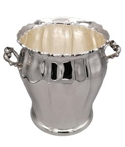 Brass Embossed High Quality Classic Look Indian Style Wine <b>Bucket</b> Round <b>Champagne</b> <b>Bucket</b> Trendy Wine Tub Oval Beverage Tub - Product Image 2