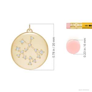 High Quality 14K <b>Solid</b> <b>Gold</b> Natural Emerald Gemini Medallion <b>Pendant</b> Fine Jewellery Zodiac Anniversary Jewellery - Product Image 3