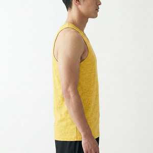 Daily Wear Cotton Tank Top Classic Fit Sleeveless Shirt High Quality Bulk Supplier - Product Image 3