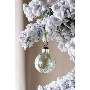 Set di 12 sfere a collo lungo 3 \ "X 3 \" X 4 \ "palline appese Decorative in vetro per albero di natale e decorazioni per feste - Product Image 1