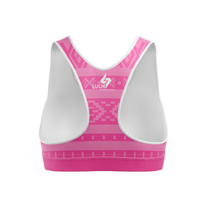 Sujetador Deportivo LUUK INTERNATIONAL para Mujer, Estilo Racerback, Estampado Geométrico, Transpirable, Soporte Medio, Ropa Deportiva - Product Image 2