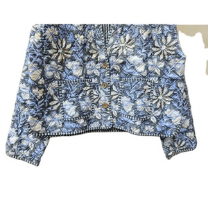 Chaqueta acolchada de algodón para mujer, Kimono abierto frontal, estilo a rayas, hecho a mano, respetuoso con el medio ambiente, forro de lino transpirable, bohemio, nuevo estilo - Product Image 5