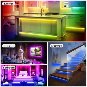 Striscia LED RGB da 5m (16.4FT) con cambio colore, impermeabile IP65, dimmerabile, 5050 LED, lampada decorativa, 150 LED RGB - Product Image 6