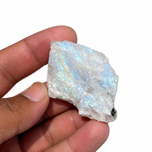 Natural Rainbow Moonstone <b>Raw</b> Rough <b>Crystal</b> Blue Flash Moonstone Healing Gemstone Rough Stone for Jewelry Making Wholesale Bulk - Product Image 3