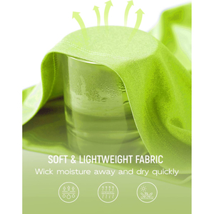 Unisex <b>Neon</b> <b>Green</b> Full Sleeve Rash Guard Quick Dry Eco-Friendly Breathable Polyester Sport <b>Top</b> Adult Fitness Shirt UPF50+ - Product Image 4