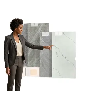 Azulejo de Porcelana de Gran Formato con Diseño Continuo para Paredes, Proyecto de Villa de Alta Gama, 600x1200mm, Diseño Interior Moderno para Oficina, Acabado Glaseado de Lujo - Product Image 2