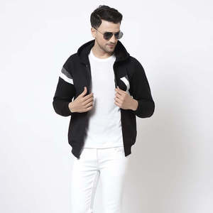 Men's Modern Full <b>Zip</b> Hoodie Soft Cotton Blend Jacket Custom Logo OEM Private Label Wholesale Apparel Factory - Product Image 3