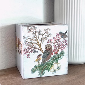 Caja de pañuelos de madera impresa con diseño de jardín y almacenamiento de semillas, para decoración de jardín y cultivo de hierbas, estuche para pañuelos faciales al por mayor - Product Image 2