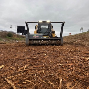 Hydraulic ASV Skid Steer Loader <b>Mulcher</b> High Load Moment Diesel Powered Engine Motor Pump 15.7-37kW Power Crawler Drive - Product Image 2