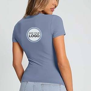 Camisetas de manga corta holgadas para mujer Scope Neck - Product Image 3