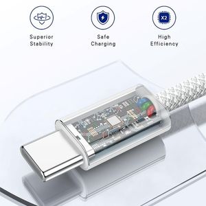 Cavo dati intrecciato in Nylon per la ricarica del telefono cellulare resistente ed elegante - Product Image 4