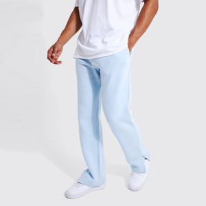Latest Style <b>Men's</b> Premium Quality Lightweight High Waist Casual Flared Jogger Pants Breathable Quick Dry Elastic Waist - Product Image 1