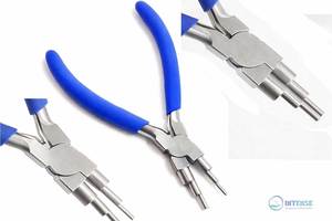 Alicates de fabricación de argollas 6 en 1 de acero inoxidable alemán para joyería, para formar bucles en alambre, con agarre antideslizante y cómodo. - Product Image 4