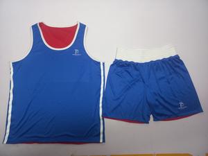 Conjunto de chaleco y pantalón corto de poliéster personalizado para boxeo, Pakistán, camiseta sin mangas deportiva para entrenamiento de boxeo, camiseta de boxeo tipo singlet, Knockout - Product Image 2