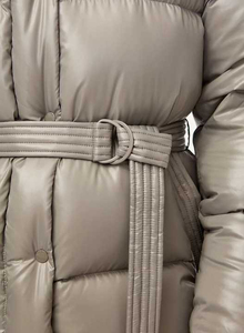Chaqueta Acolchada Larga para Mujer, de Invierno, Gruesa, de Poliéster, con Cierre de Cremallera, Color Sólido, Reflectante, Negra - Product Image 4