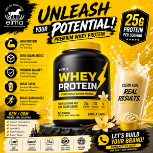 Elma Food Pure Vegan Pea <b>Protein</b> <b>Isolate</b> Plant Based Clean Label Non-GMO Halal OEM Private Label Sports Nutrition - Product Image 1