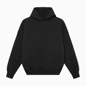 Sweat-shirt à capuche surdimensionné pour homme, manches raglan, en polaire, couleur unie, coupe décontractée, vêtements d'automne - Product Image 3