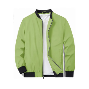New Fast Shipments Winter Business Style Men's Bomber <b>Jackets</b> One-Piece Thickened <b>Fleece</b>-<b>Lined</b> Bomber <b>Jackets</b> Customized - Product Image 2
