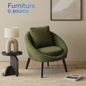 Los mejores muebles para el hogar, acogedora silla de salón con marco de madera de Acacia de tela de chenilla para relajarse en la sala de estar, suministro directo de fábrica - Product Image 3