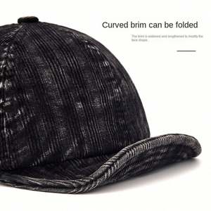Gorra de Béisbol de Estilo Japonés Vintage con Visera Suave, de Pana Lavada, para Hombre y Mujer, a la Moda, para Exteriores, para Otoño - Product Image 3