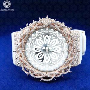 Montre de luxe Charm Jewells en acier inoxydable, cadran analogique 40 mm, chronographe, verre, mouvement mécanique automatique pour homme, 10 bars - Product Image 1