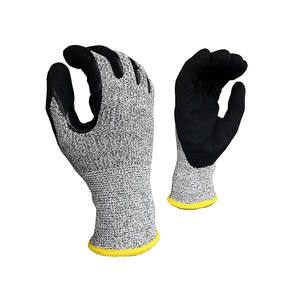 Gants de sécurité industrielle en nitrile bleu robuste avec brassard de sécurité étanche résistant à l'huile alcaline acide pour le travail - Product Image 2